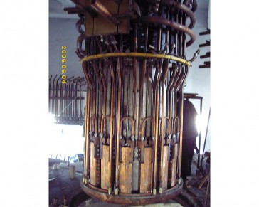 Replace the original position of copper tile and water-cooled sleeve