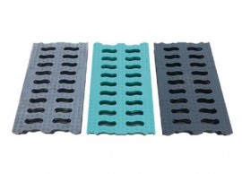 Ductile iron composite resin grating