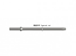 Tapered rock drilling tools