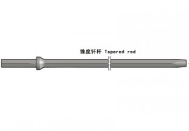 Tapered rock drilling tools