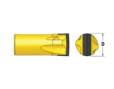Tapered rock drilling tools