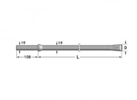 Integral drill steels