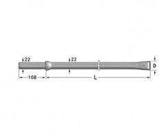 Integral drill steels
