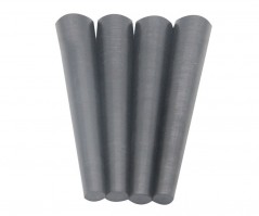 black extruded solide bars rods