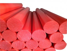 plastic hdpe red color rod