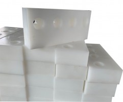 custom uhmwpe plastic block with drilling holes