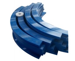 anti wear blue color bending plastic strips